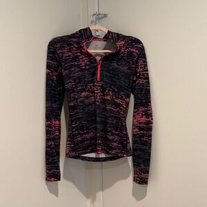 Nike Women's Black and Pink Hoodie